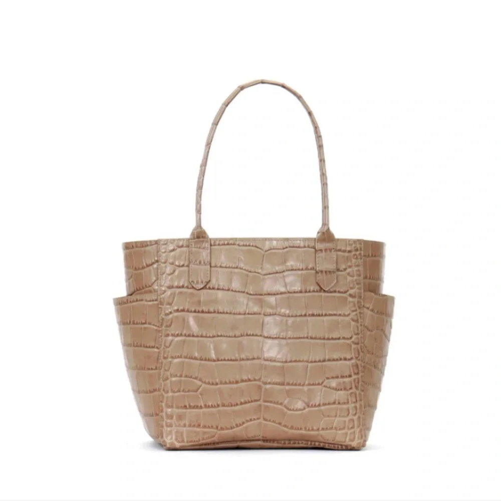 B MAY SMALL‎ POCKET TOTE EMBOSSED GATOR